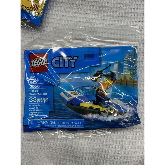 NEW SEALED LEGO City 30566 Fire Helicopter & 30567 Police Water Scooter RETIRED - Picture 9 of 10
